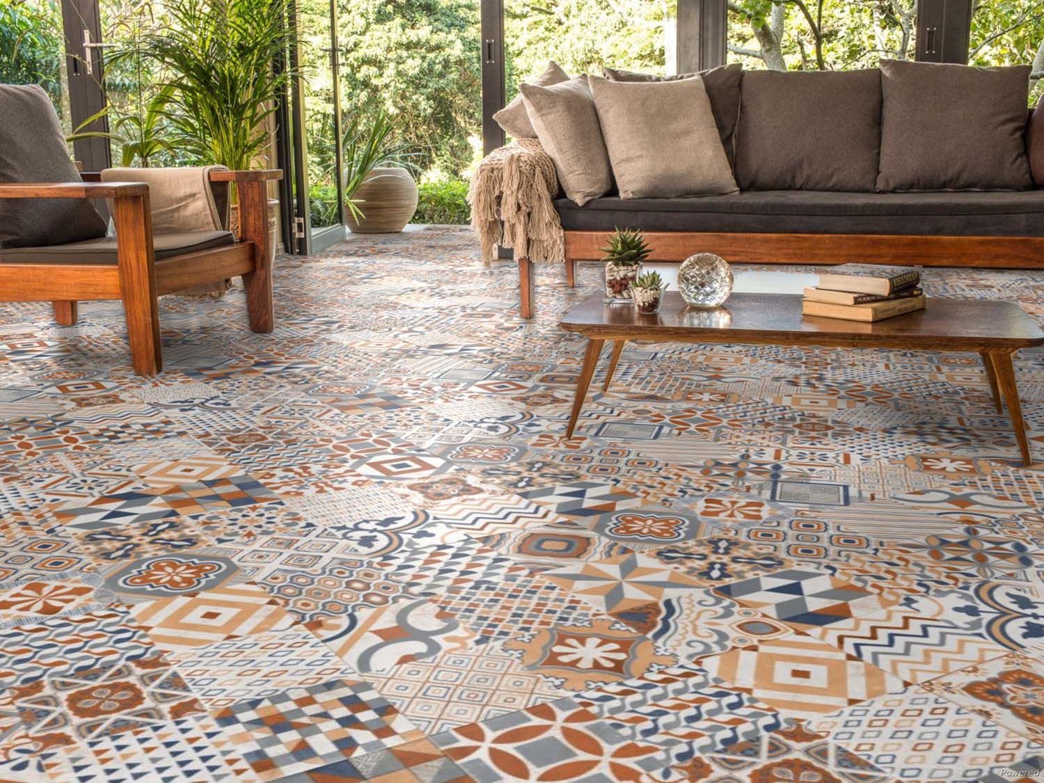 Tuscany Cementine Ecotec Matt Glazed Porcelain Floor Tile   600 X 600mm Copy 2 